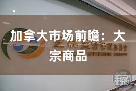 加拿大市场前瞻：大宗商品