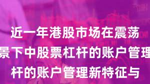 近一年港股市场在震荡市环境背景下中股票杠杆的账户管理新特征与