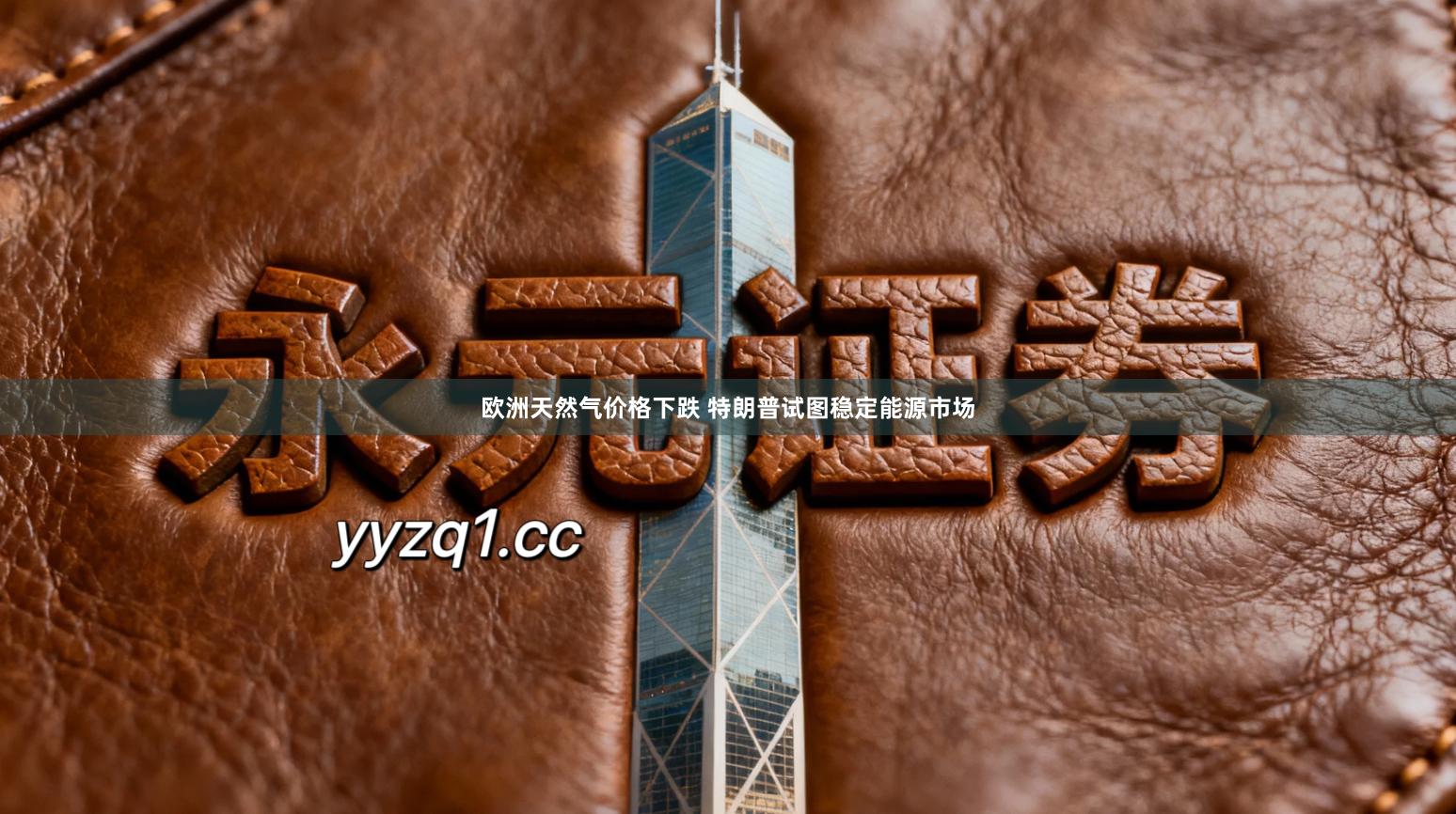 欧洲天然气价格下跌 特朗普试图稳定能源市场